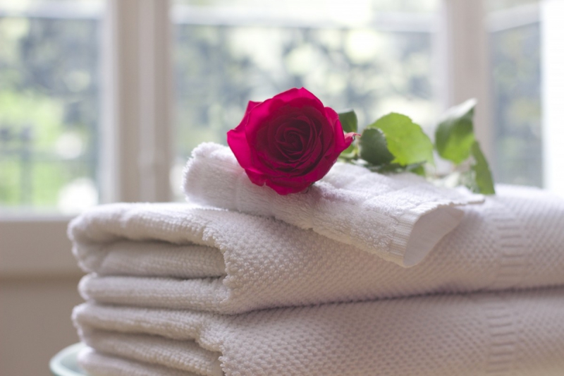 chambre-hote-VILLEFRANCHE SUR MER-min_towel_rose_clean_care_salon_spa_white_bath-731641